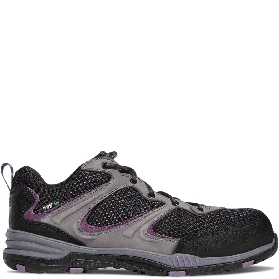 Danner Women's Springfield Low 3 Gray/Purple ESD Composite Toe Danner Women's Springfield Low 3 Gray/Purple ESD Composite Toe